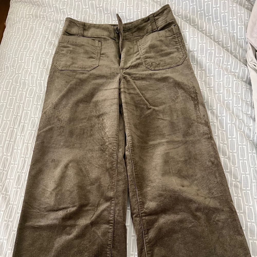 Maeve Colette Cropped Corduroy Pant